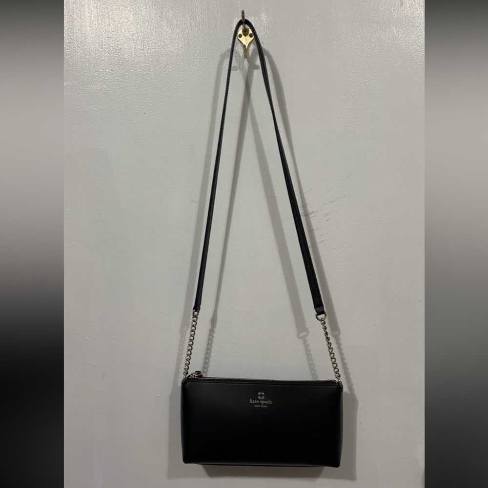 Kate Spade Black Leather Shoulder Bag | Crossbody | Women's Bag